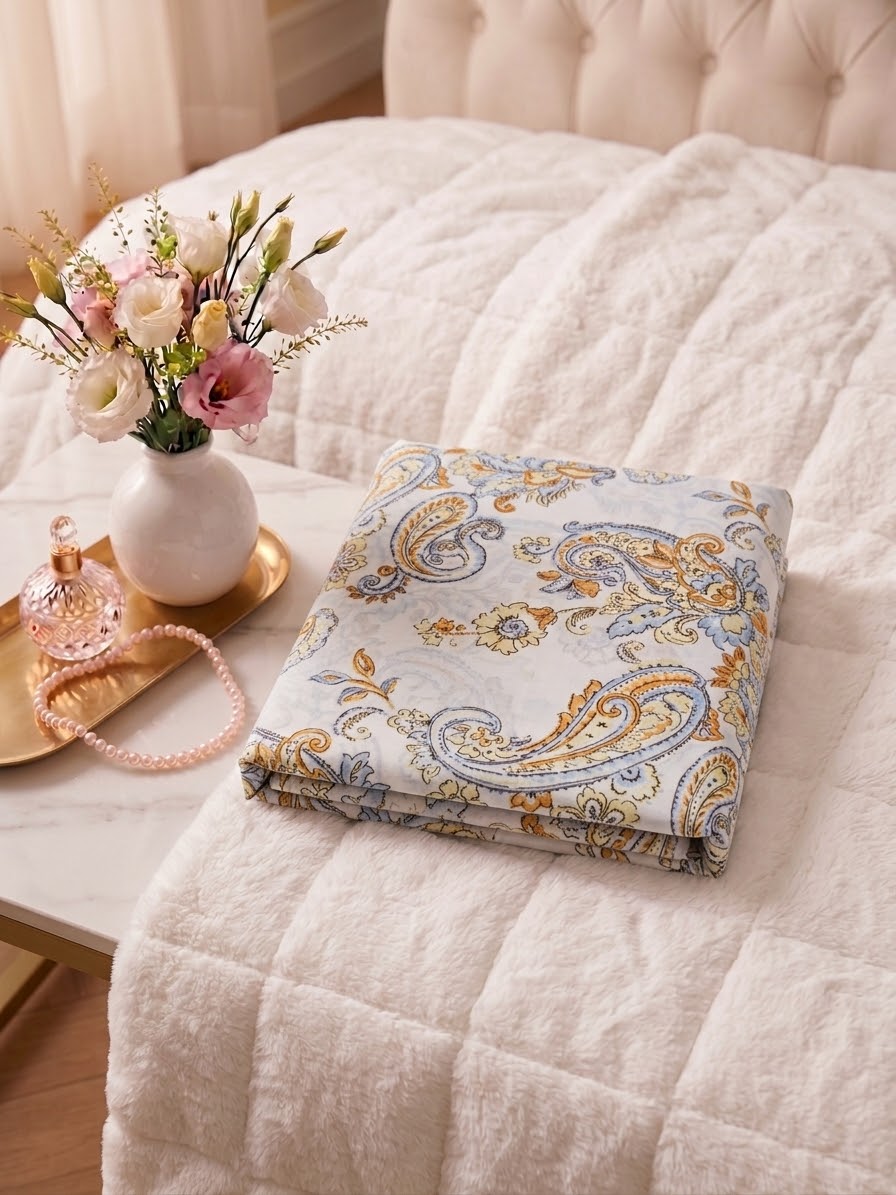 Pakistani King Size Bedsheet with Pillow Cover
