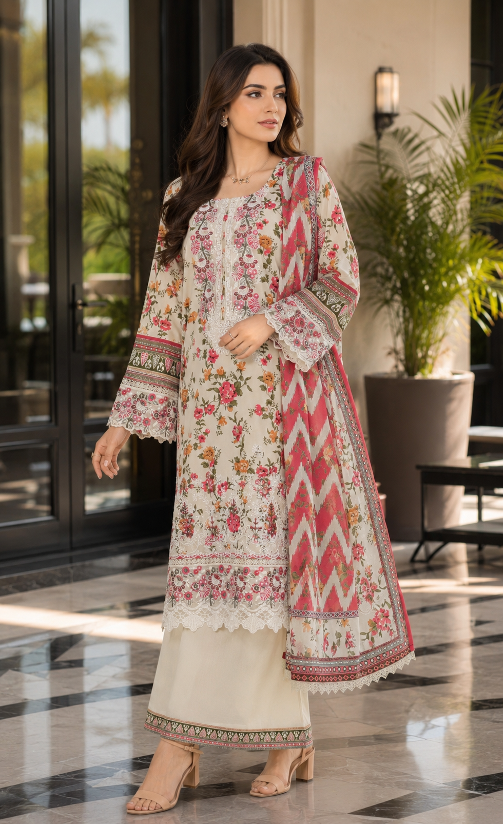 Munira Designers Embroidered Lawn