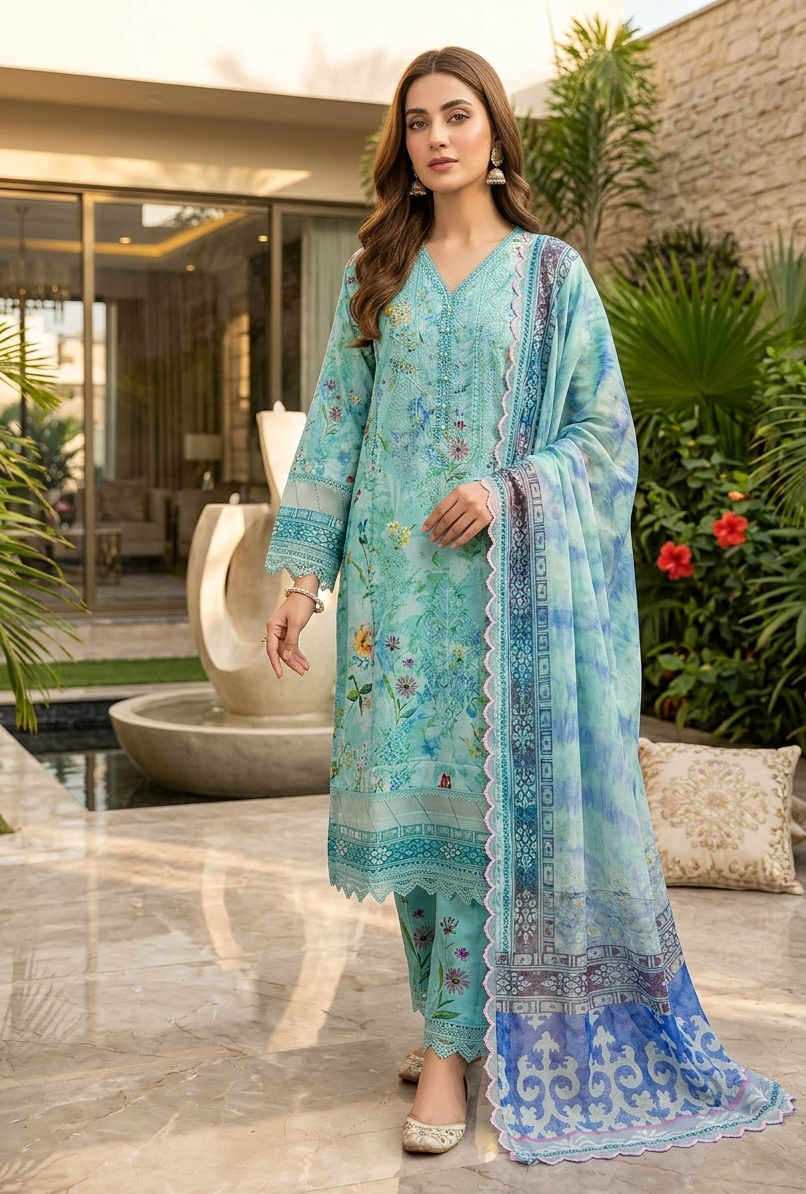 Gulljee Embroidered Luxury Lawn