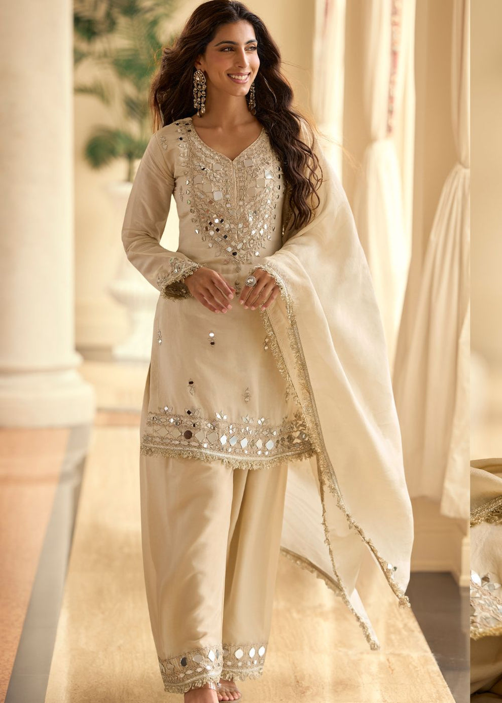 Sayuri Designer Mirror Simar Silk