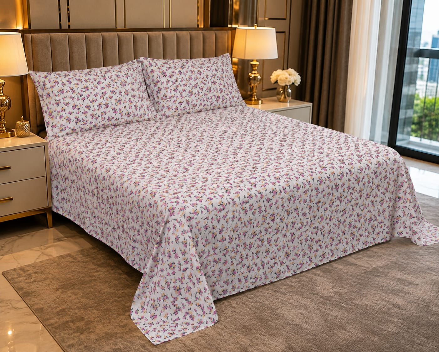 Pakistani King Size Bedsheet