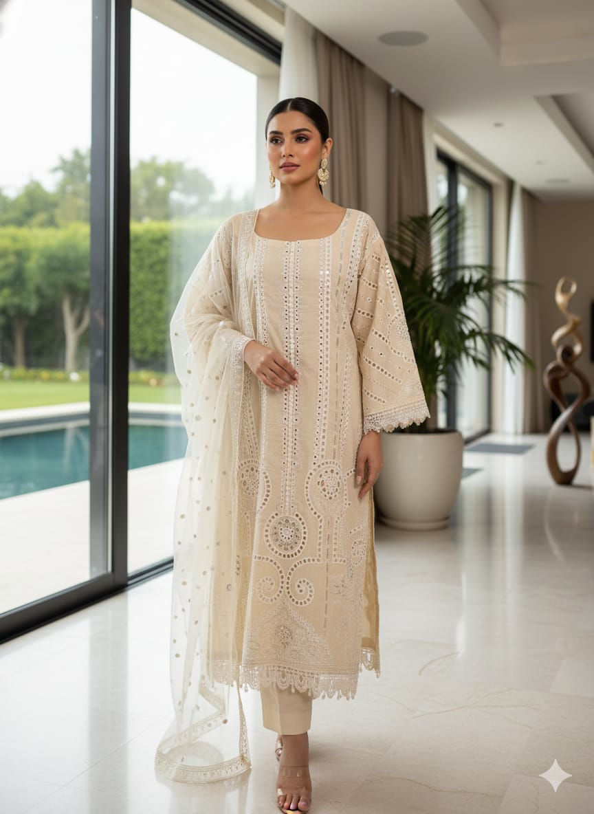 Luxury Embroidered Lawn Ready To Ship