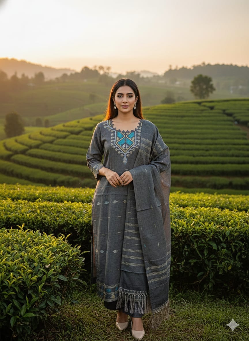 Bangladeshi Jamdani salwar kamiz