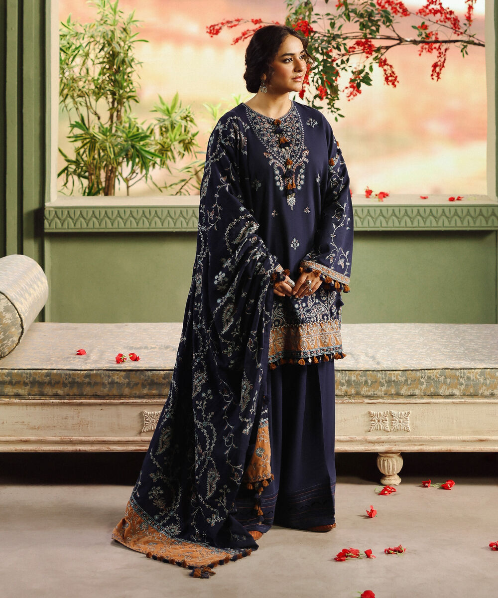 3 Piece - Embroidered Luxury Suit by Sapphire