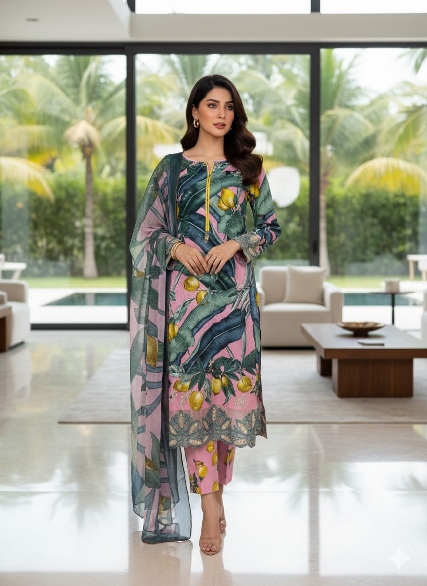 Luxury Embroidered Lawn Ready To Ship