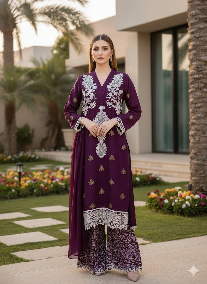 Luxury Embroidered Party wear Ready To Ship