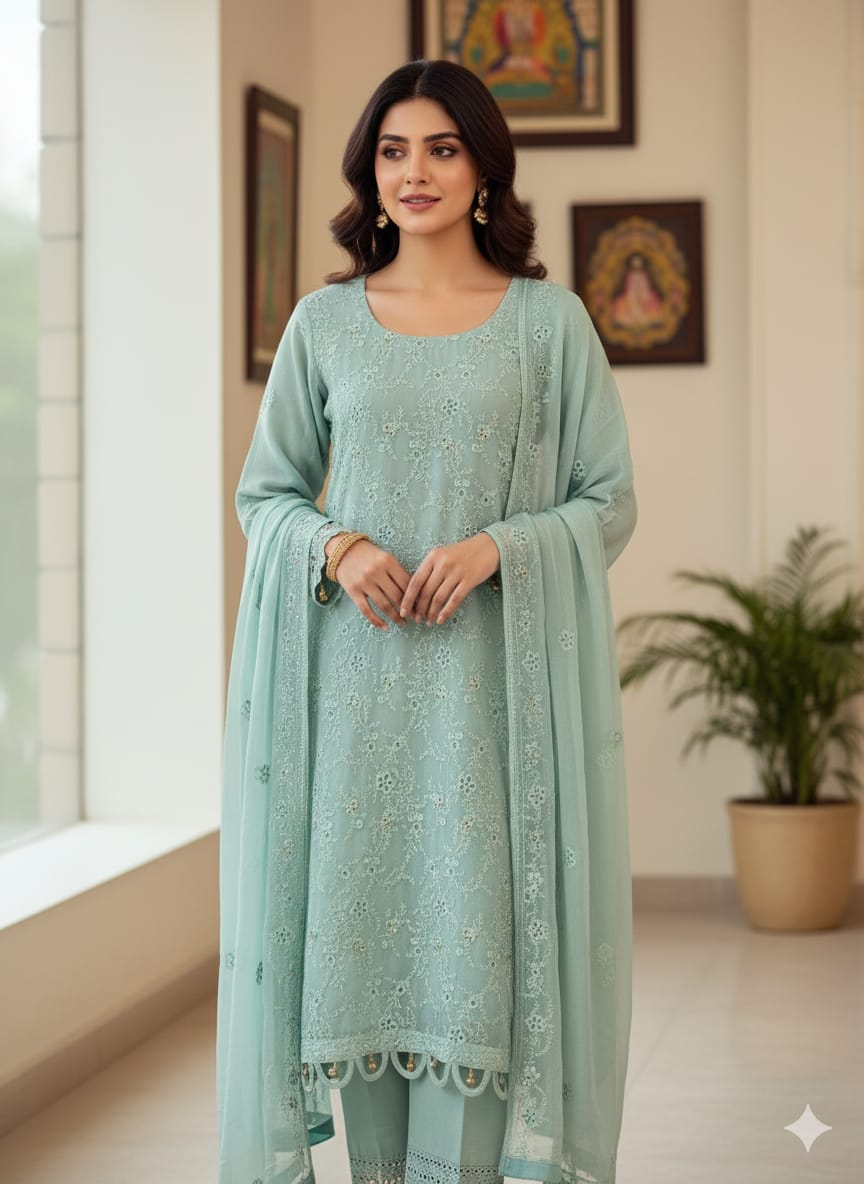 Pakistani Embroidered Party wear Ready To Ship
