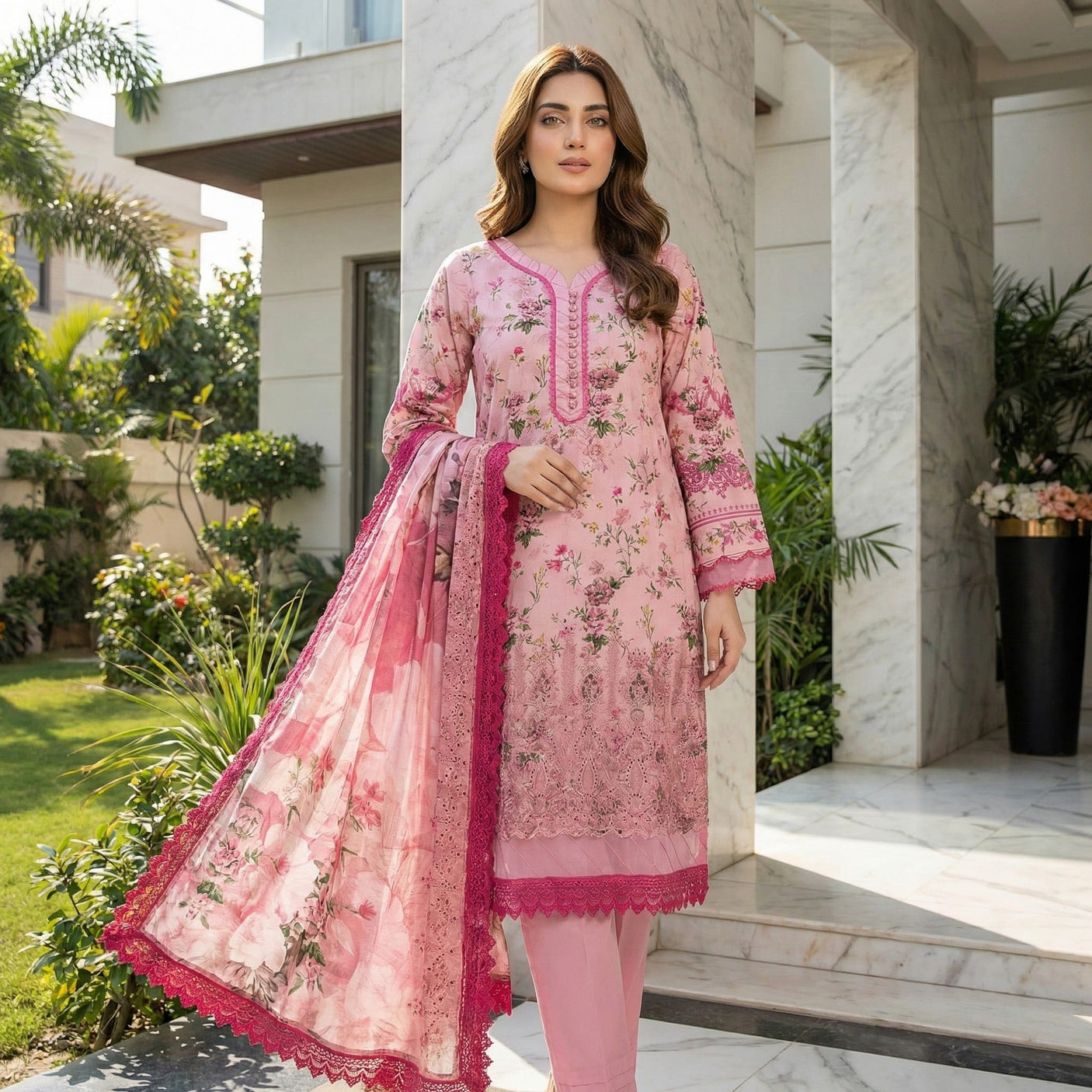 Firdous Premium Embroidered Lawn