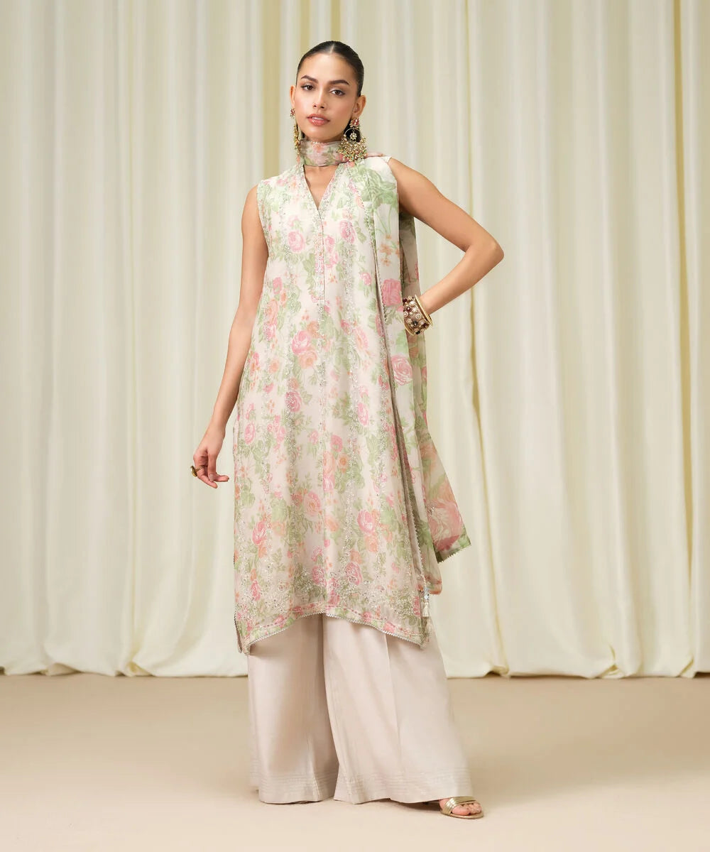 3Pc Embroidered Suit by Sapphire