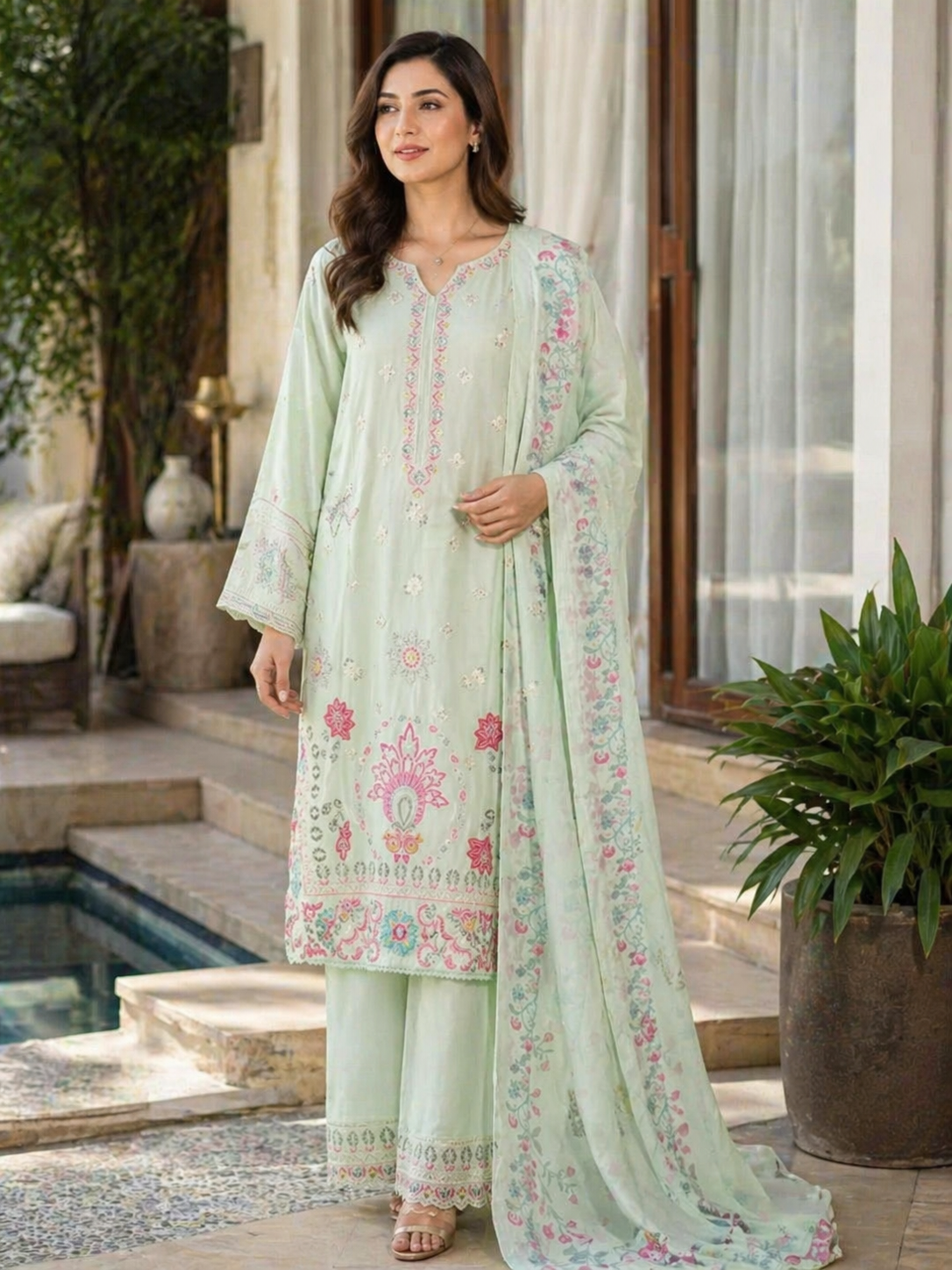 Bin Saeed Luxury Embroidered Lawn