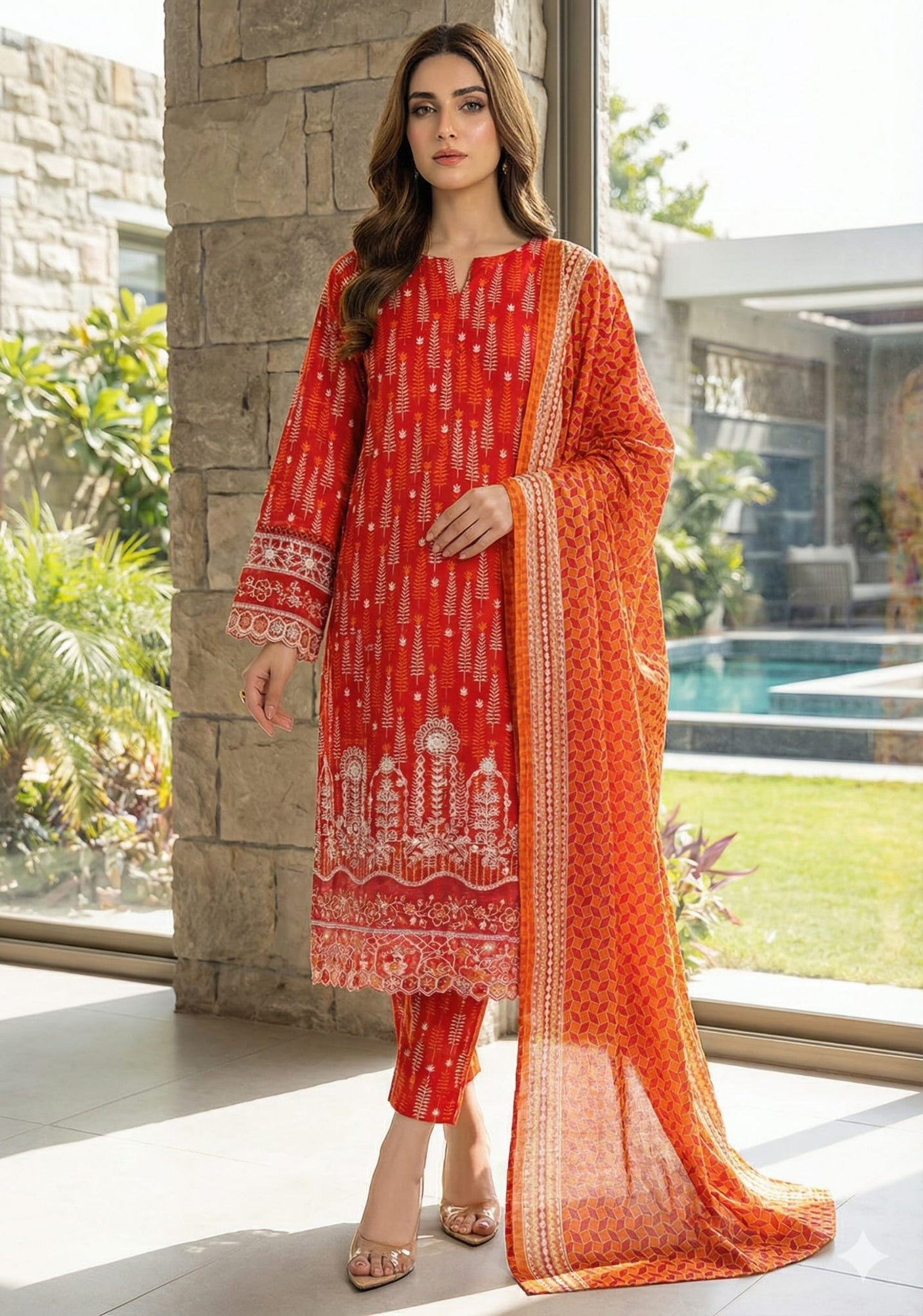 BIN SAEED EXCLUSIVE EMBROIDERED LAWN