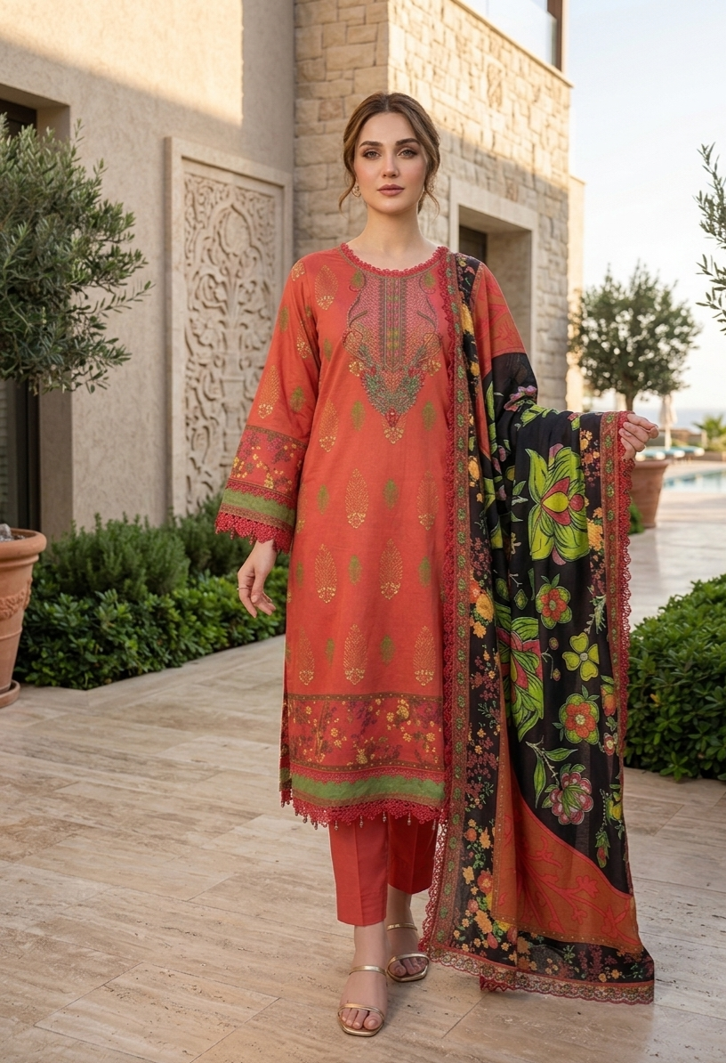 Gulljee Embroidered Luxury Lawn
