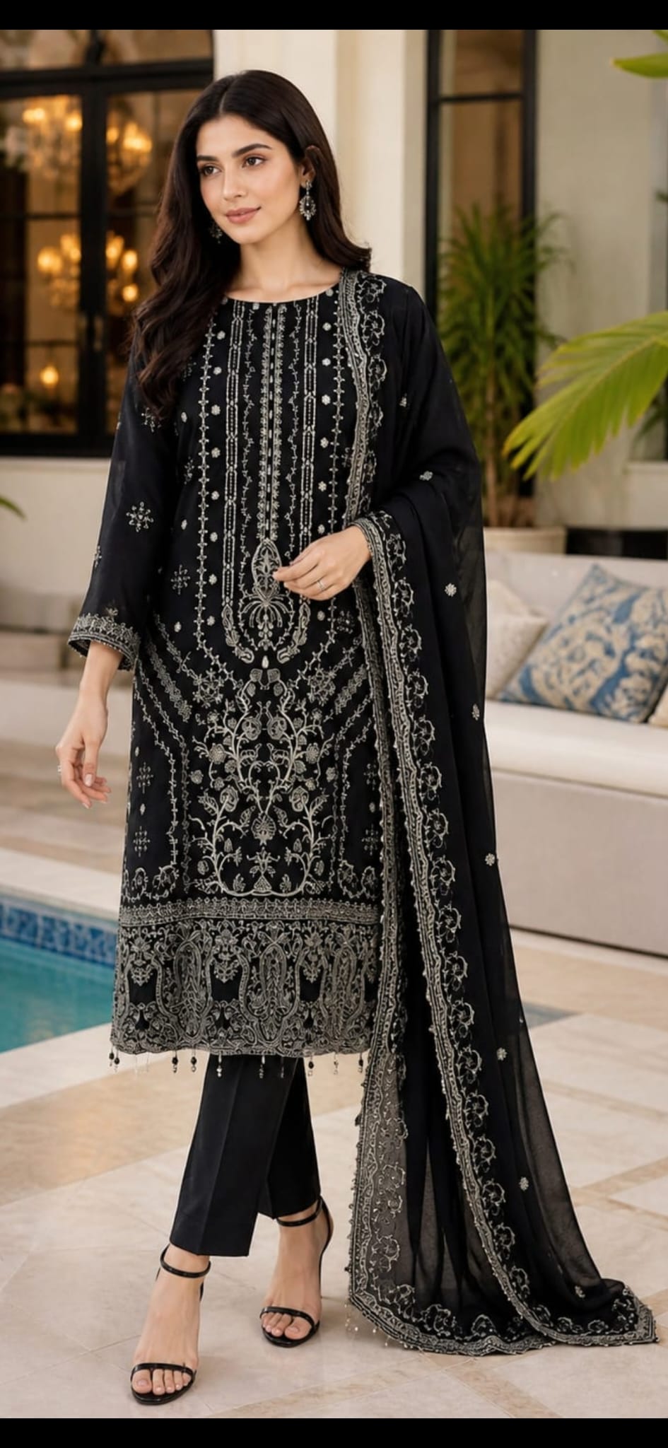 Bin Hameed Chiffon Embroidered Collection