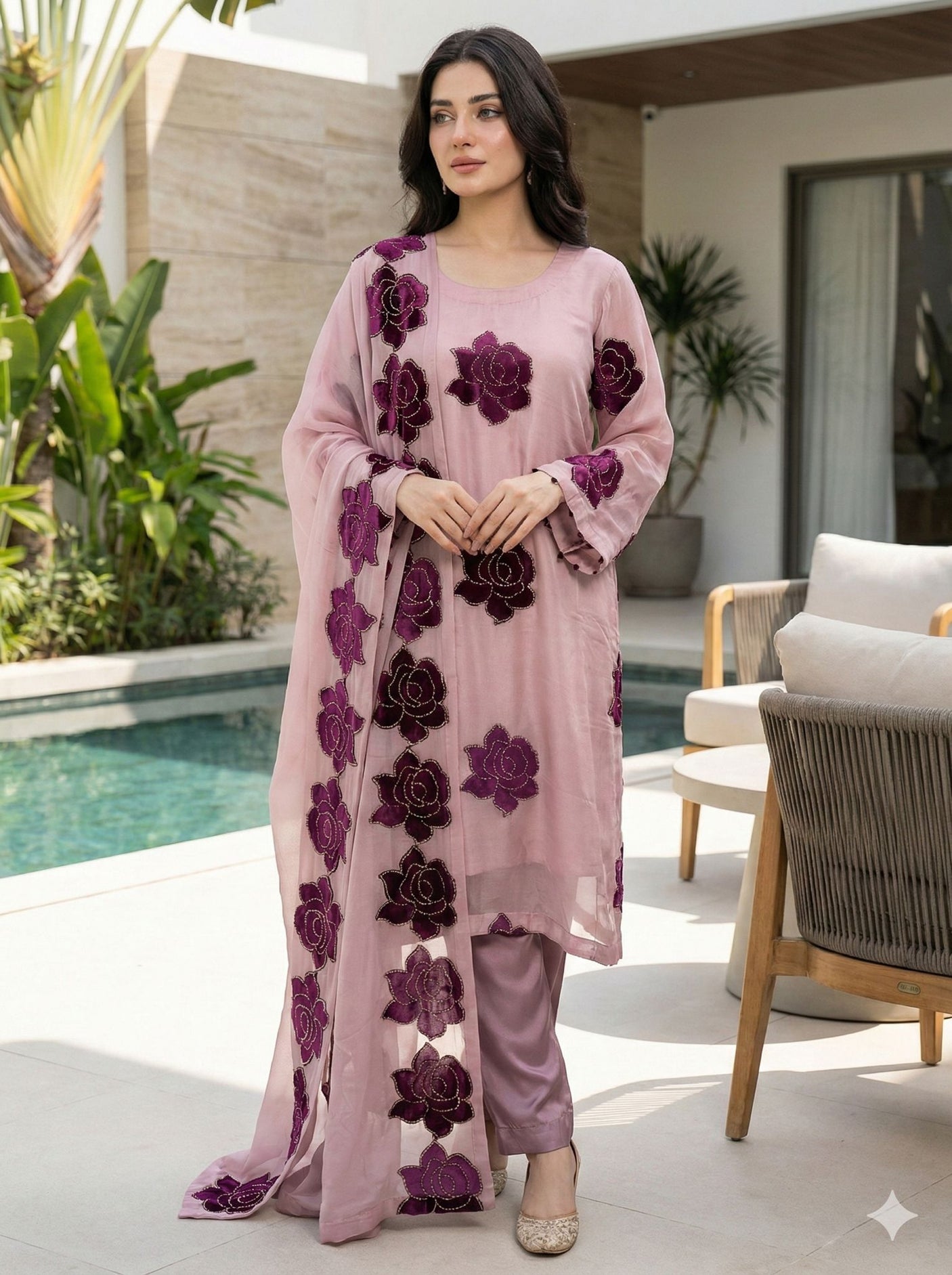 Luxury Embroidered Party wear Ready To Ship