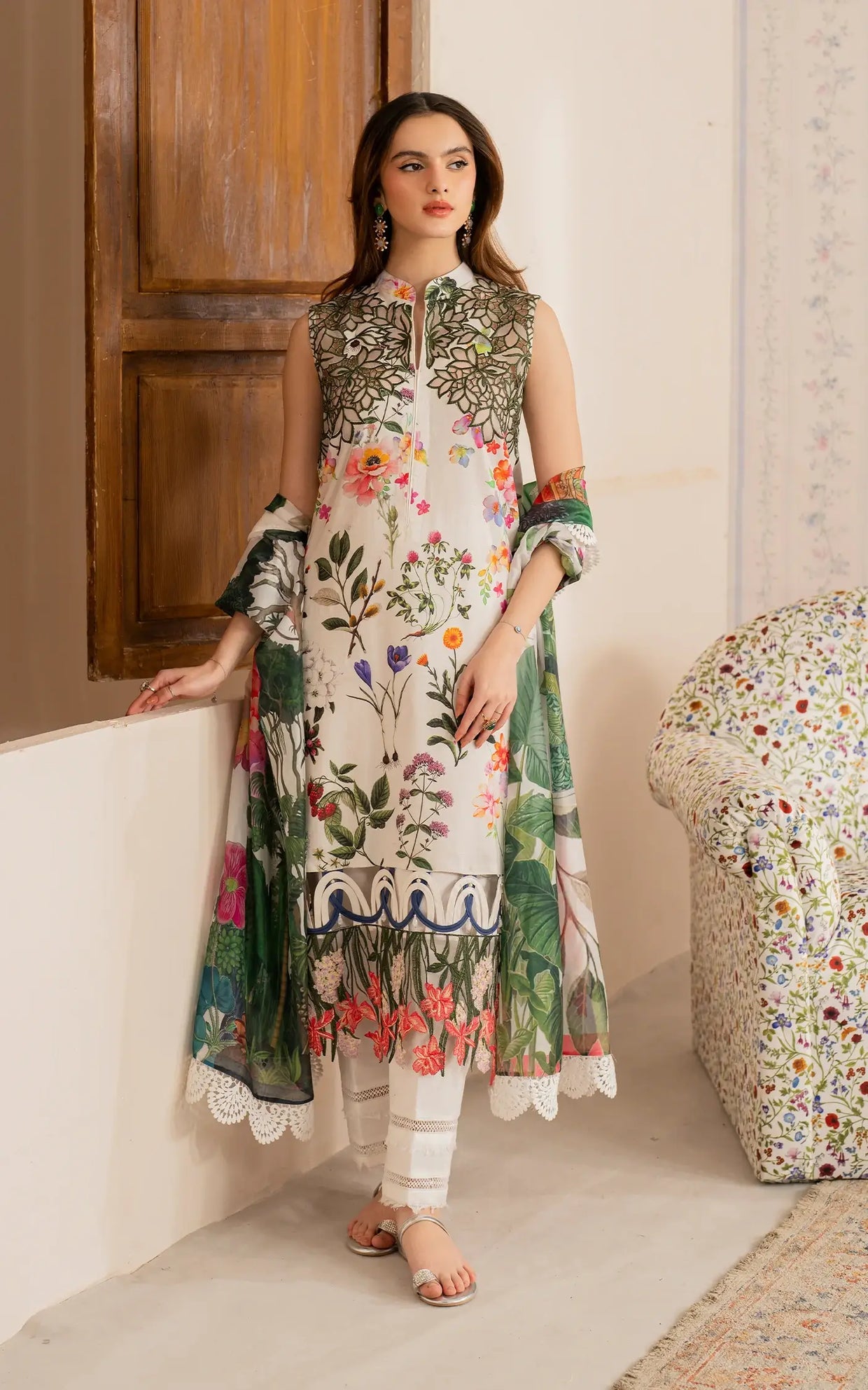 Asifa & Nabeel Premium Lawn Suit