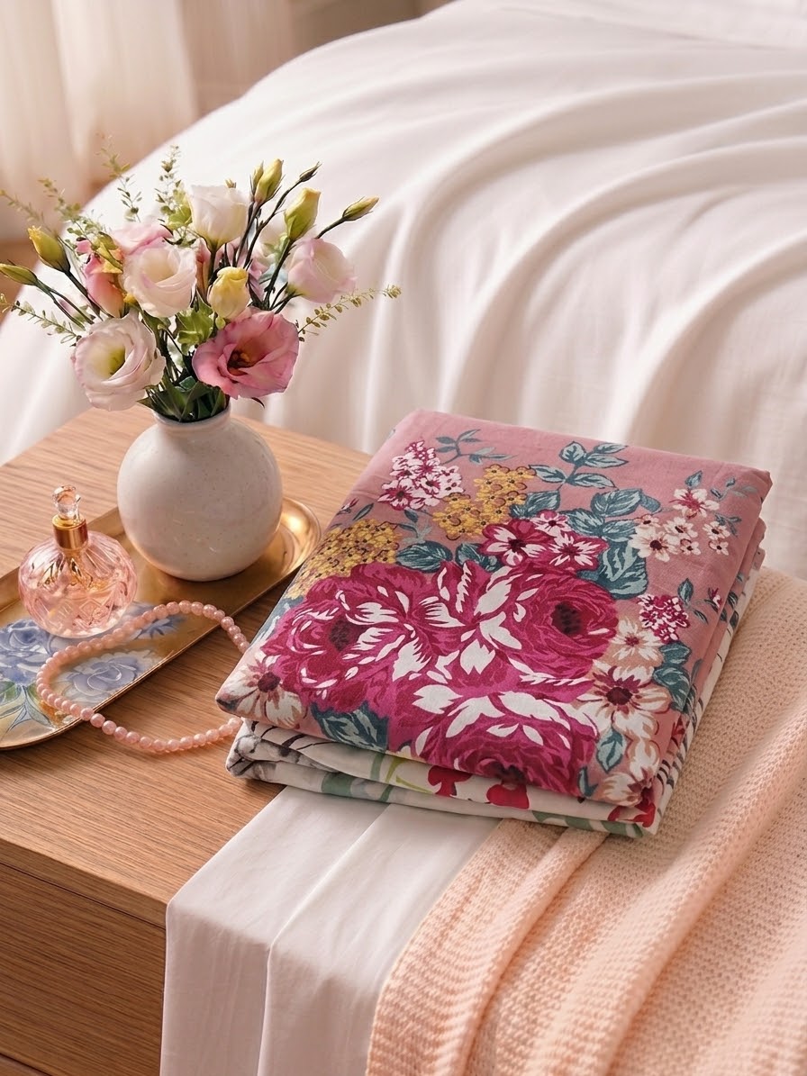 Pakistani King Size Bedsheet with Pillow Cover