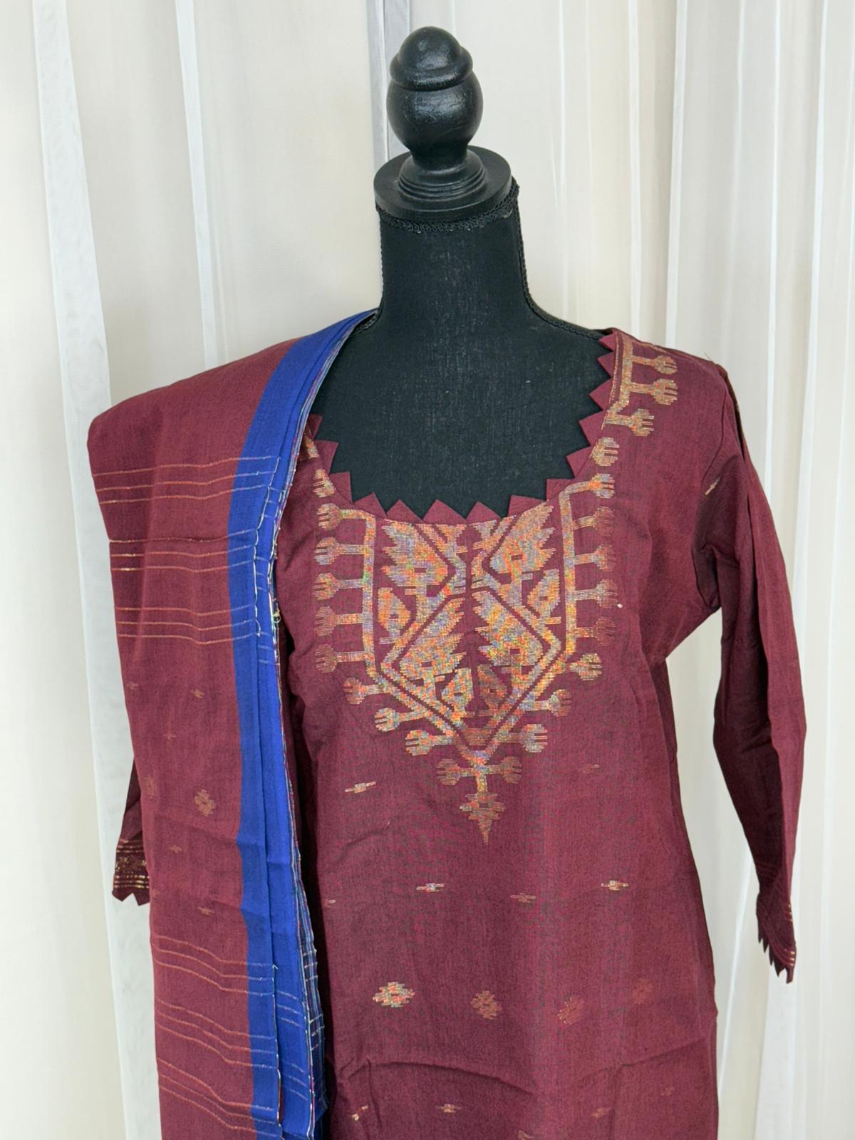 Bangladeshi Jamdani salwar kamiz