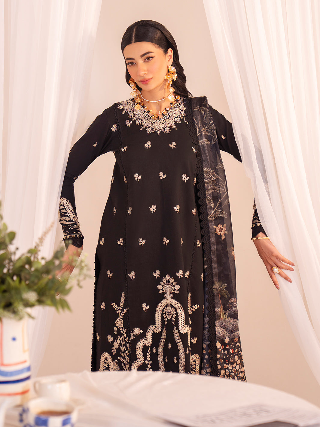 Celine by Faiza Faisal Embroidered Lawn Suits