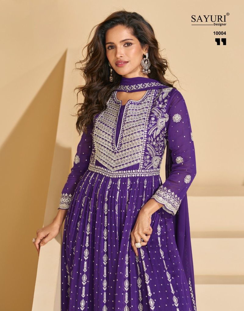Indian Georgette Embroidered Palazzo Suit