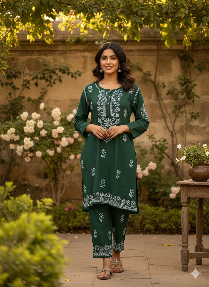 2pc Embroidery Kurti Collection Ready To Ship