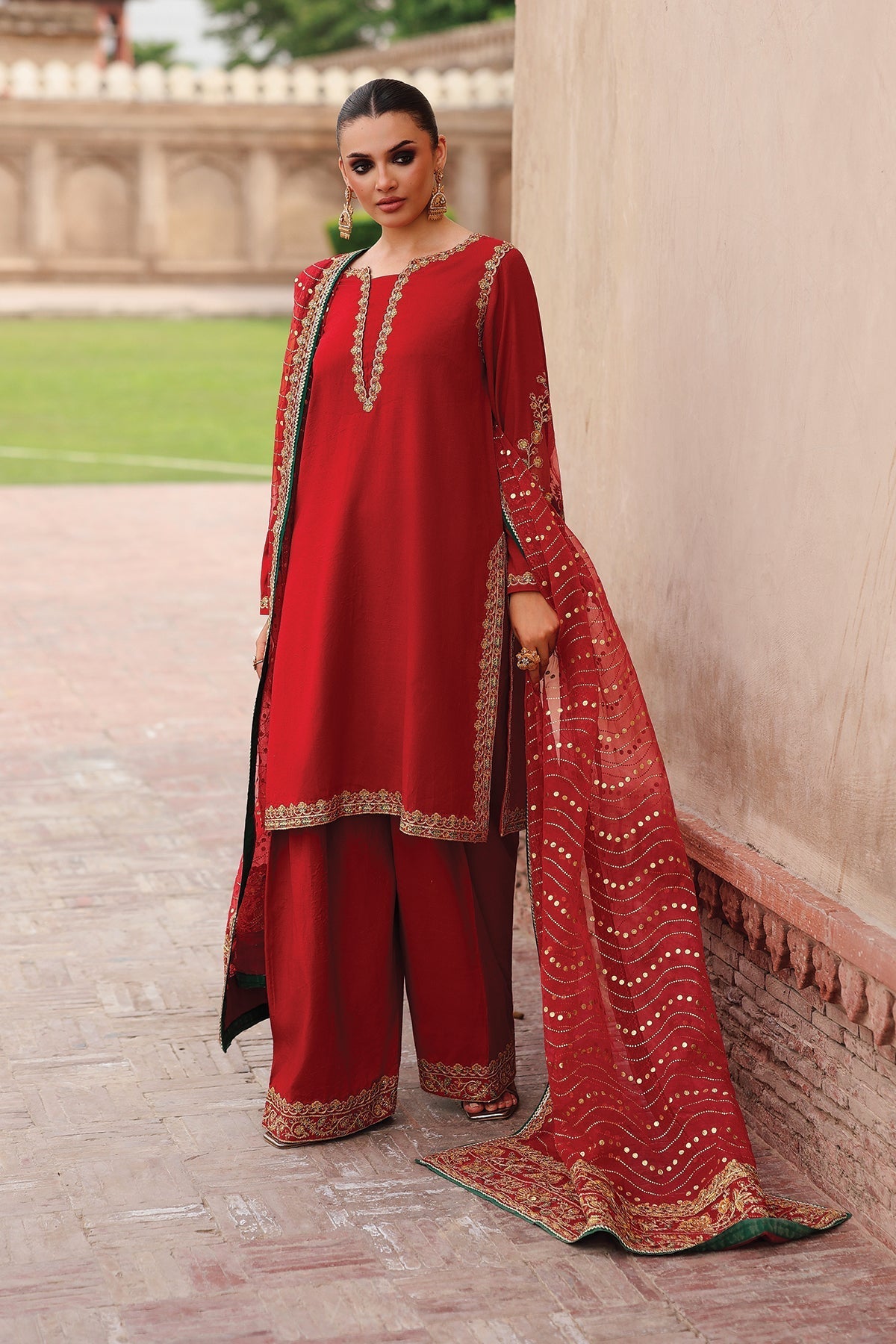 Charizma Luxury Embroidered Suit