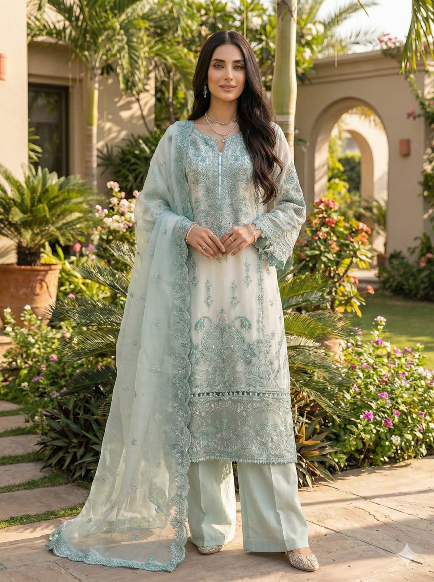 Luxury Embroidered Party wear Ready To Ship