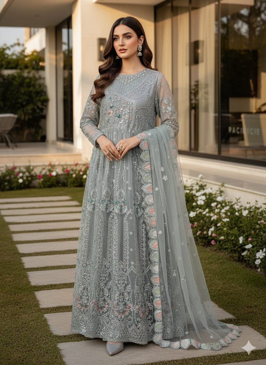 Pakistani Embroidered Party wear Ready To Ship