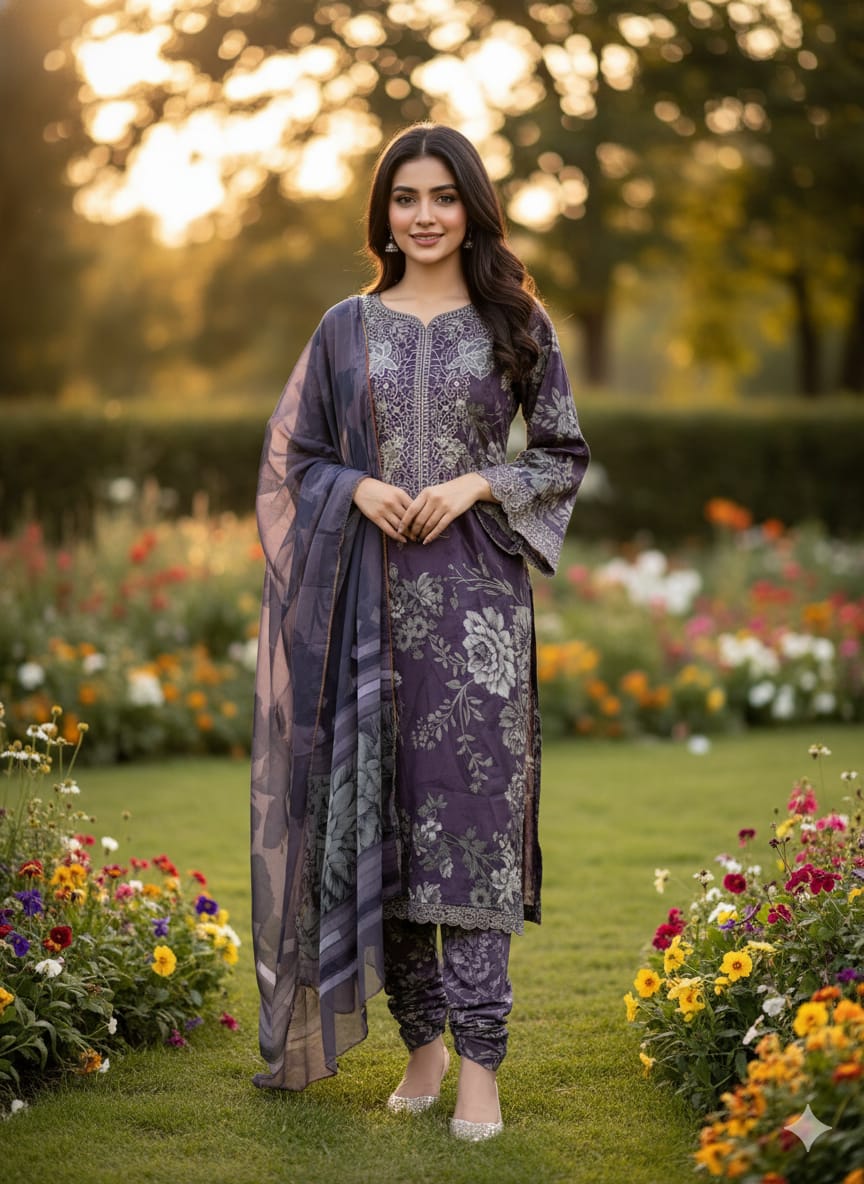 Luxury Embroidered Lawn Ready To Ship