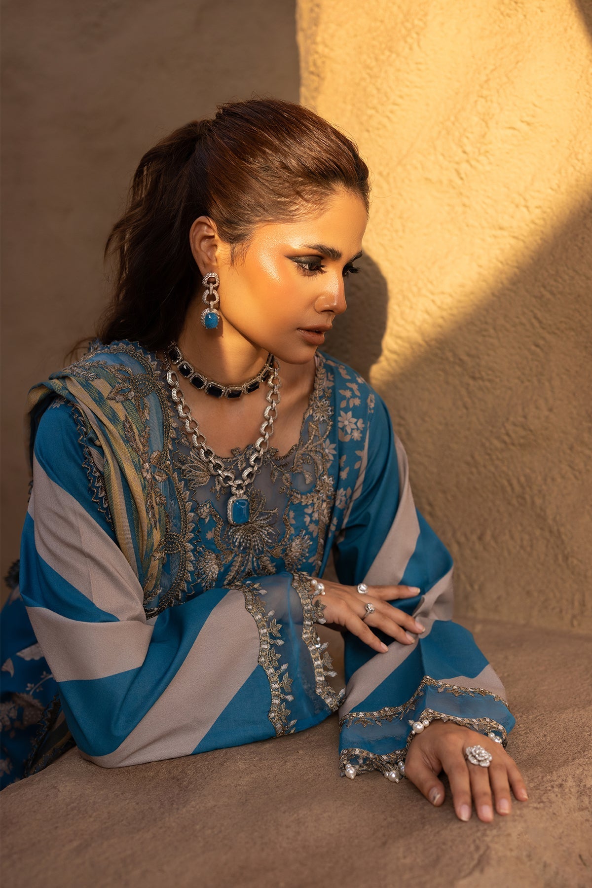 Charizma 3-PC Embroidered Lawn Suit