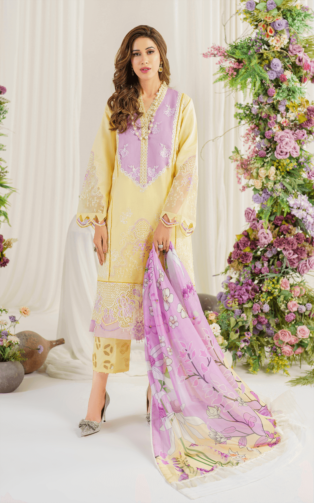 Pretty in Pink by Asifa & Nabeel Premium Lawn