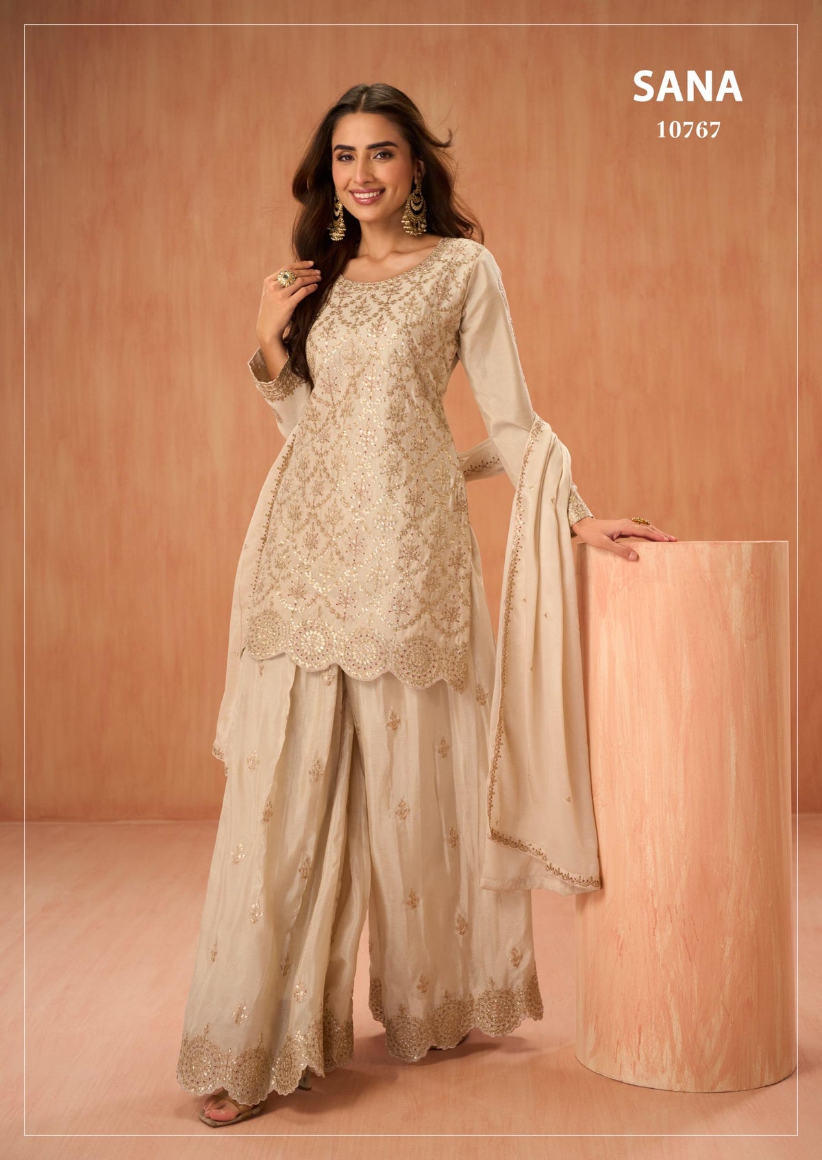 Premium Chinnon Silk Suit