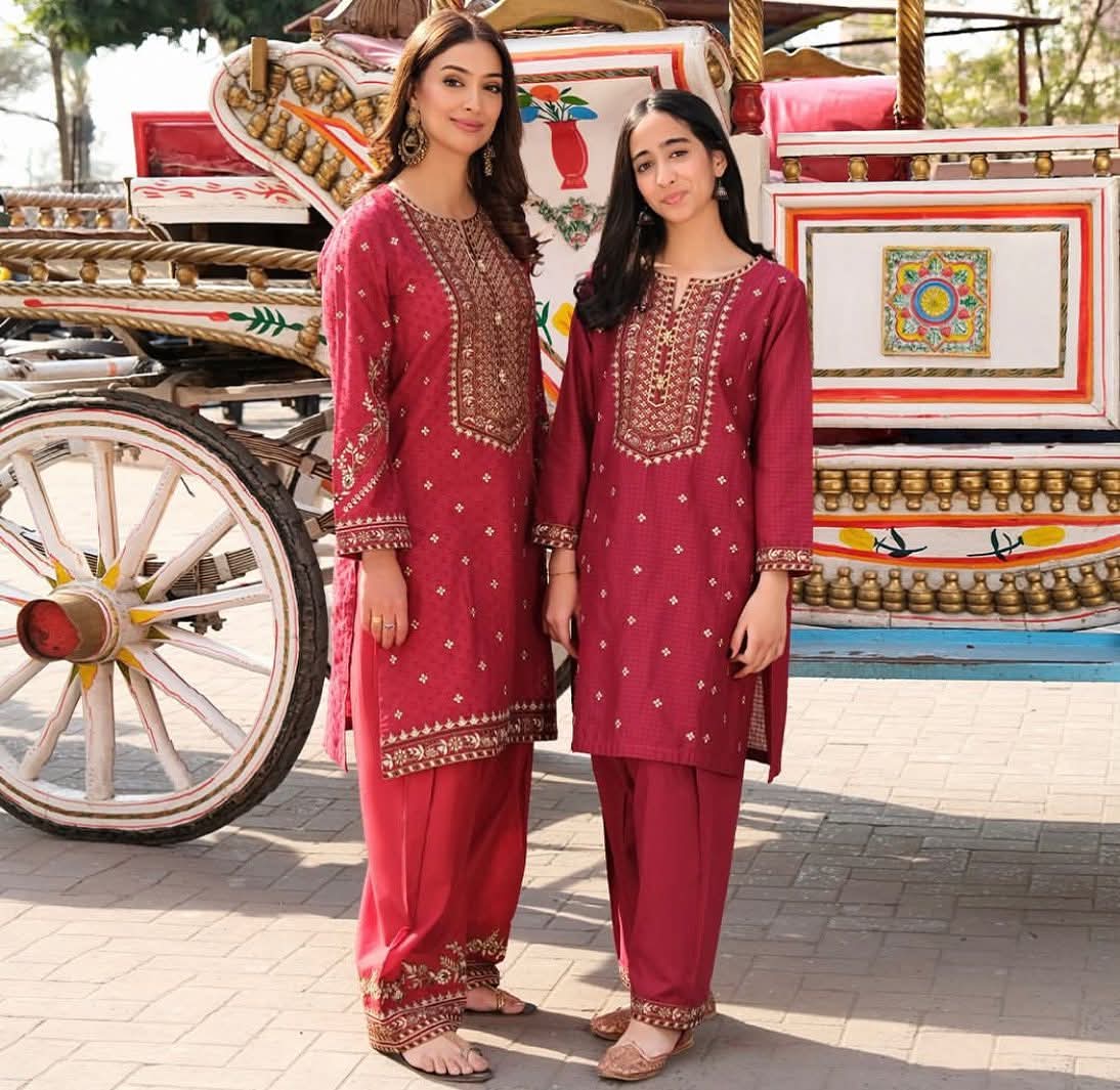 2 Piece Lawn Suit-Embroidered by limelight