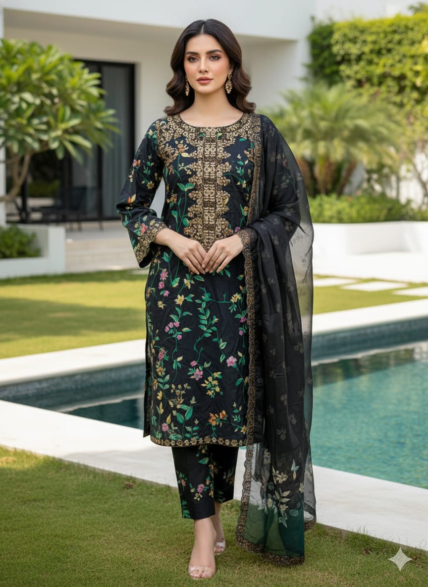Luxury Embroidered Lawn Ready To Ship
