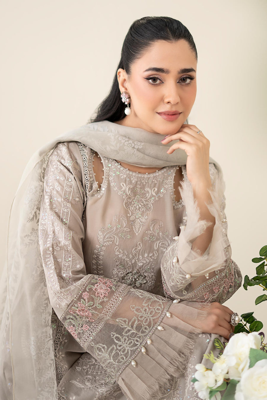 Maria. B. Embroidered Lawn Suit