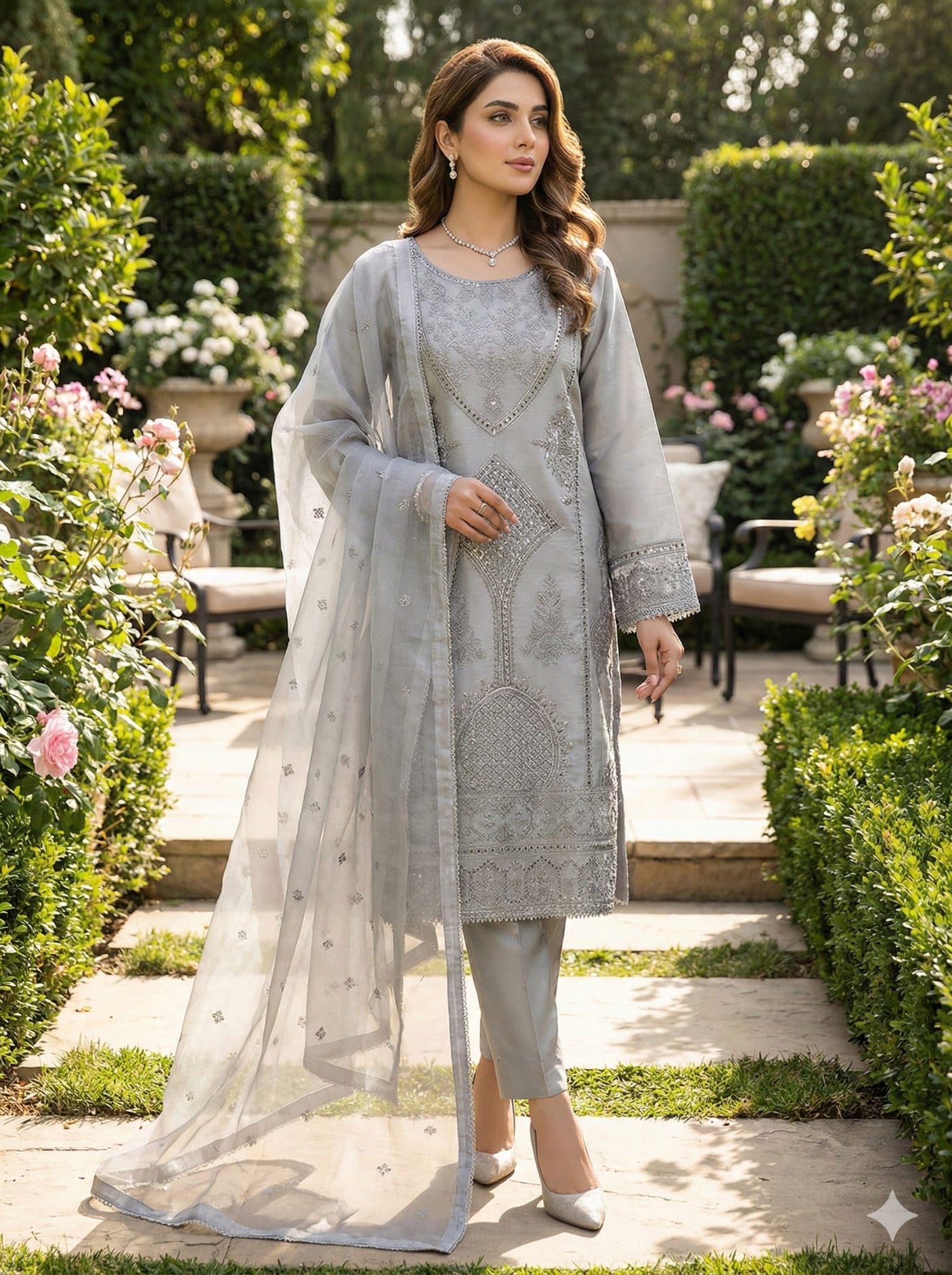 Luxury Embroidered Lawn Ready To Ship