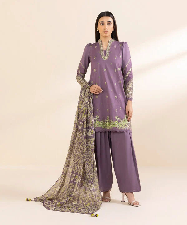 Sapphire Embroidered Lawn