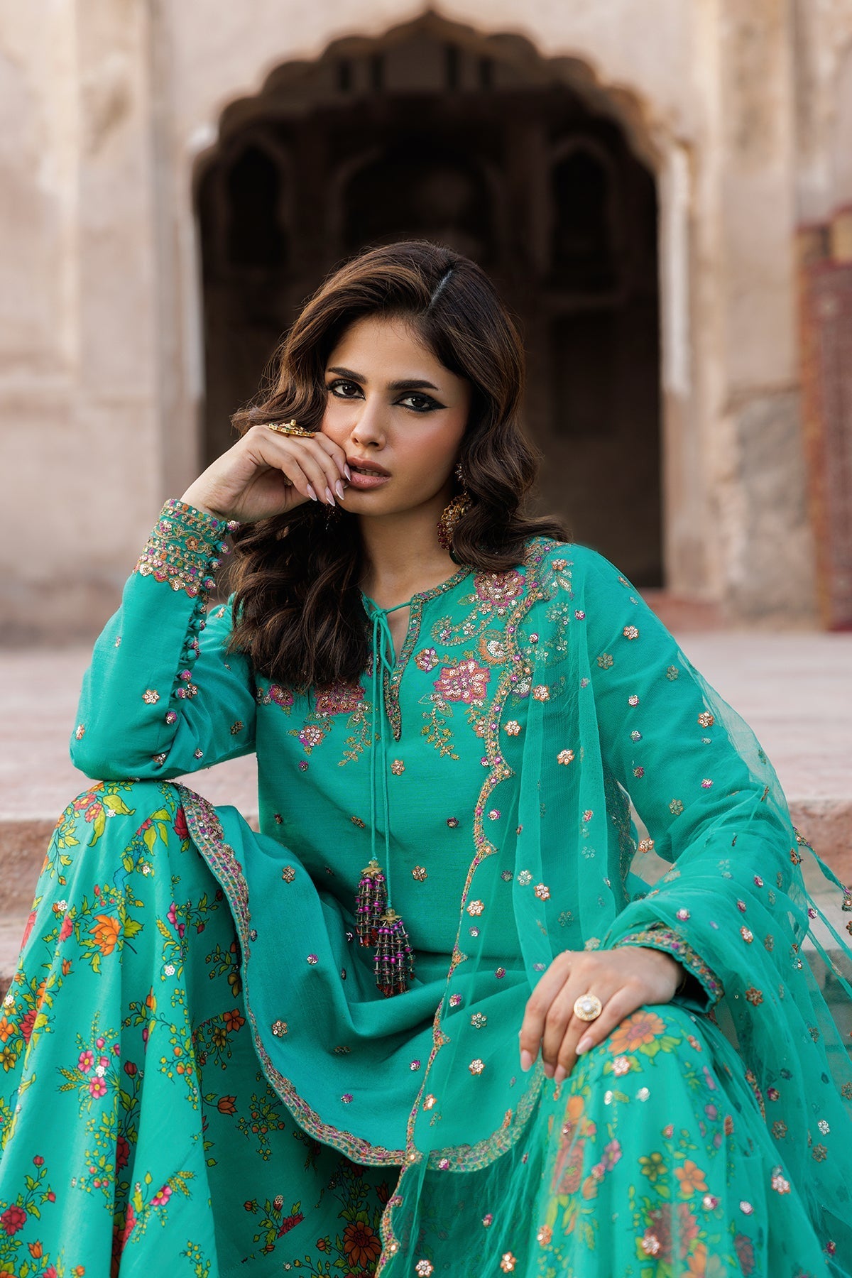 Charizma Luxury Embroidered Suit
