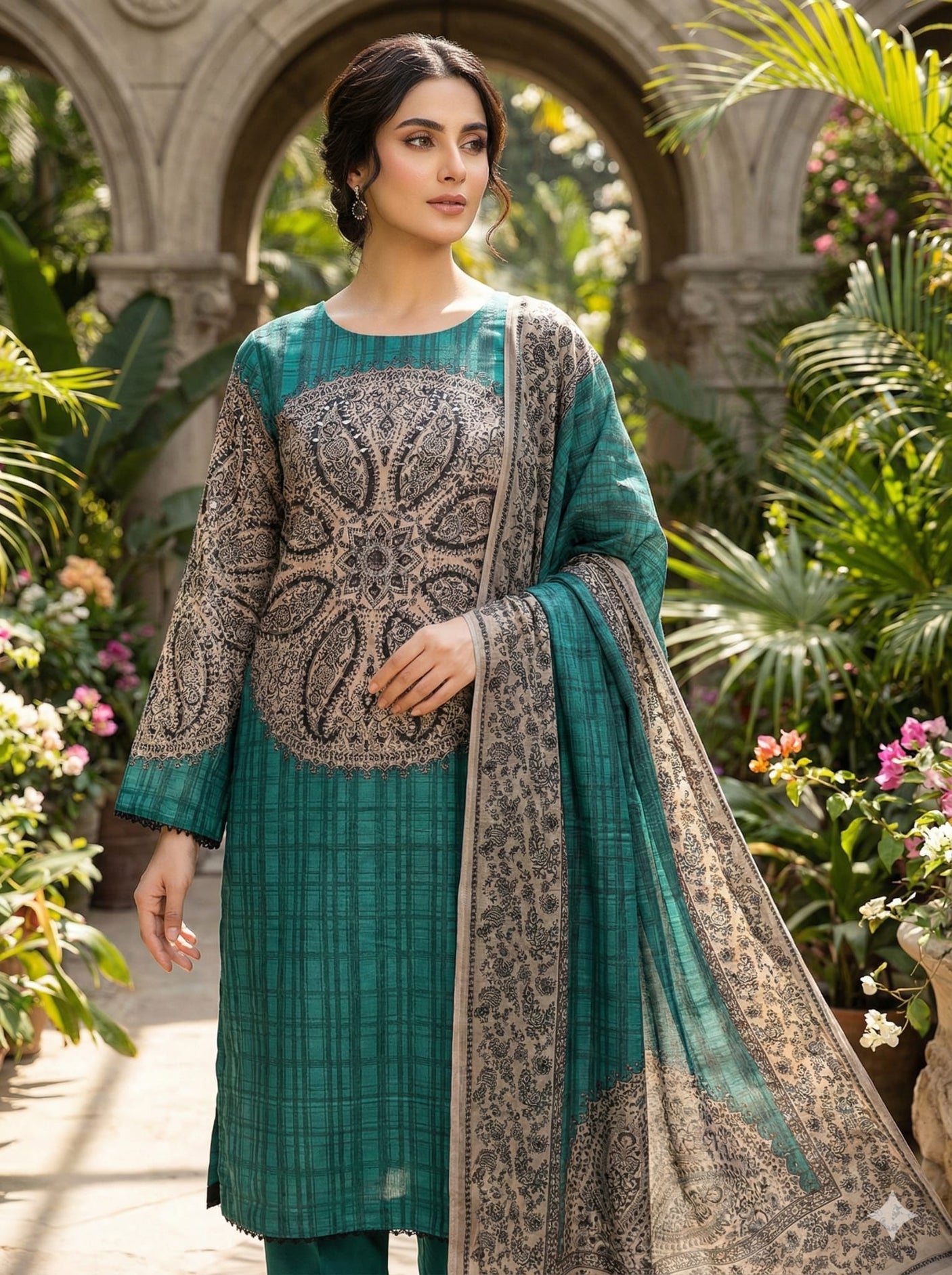 Luxury Embroidered lawn Ready To Ship