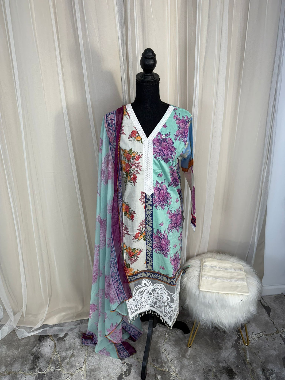 Luxury Embroidered Lawn Ready To Ship