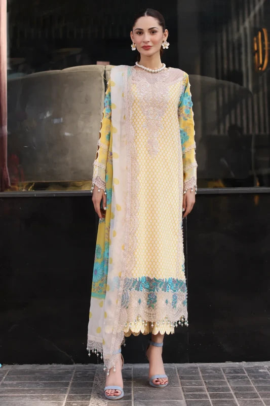 Charizma 3-PC Embroidered Lawn Suit