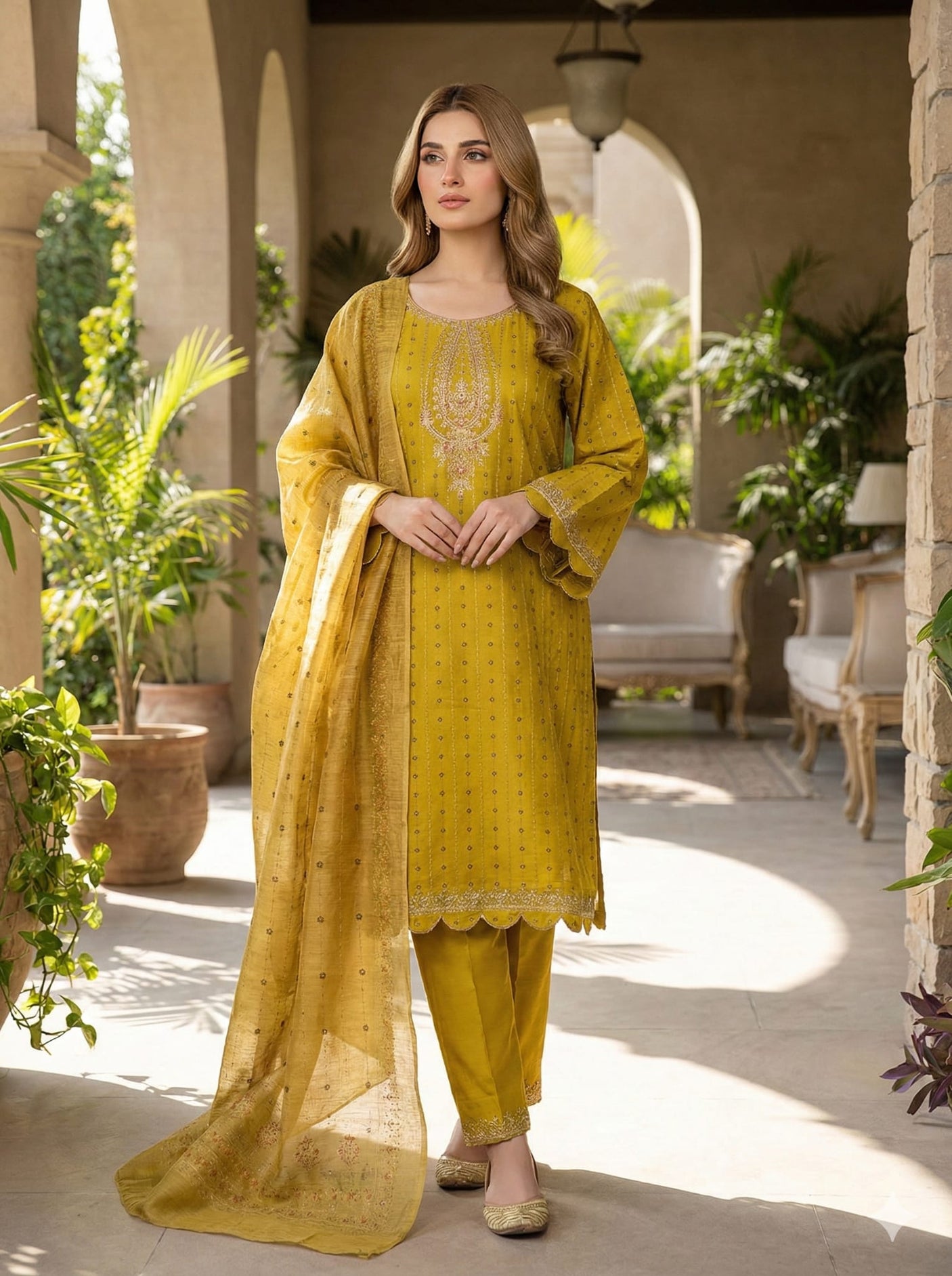 Luxury Embroidered Lawn Ready To Ship