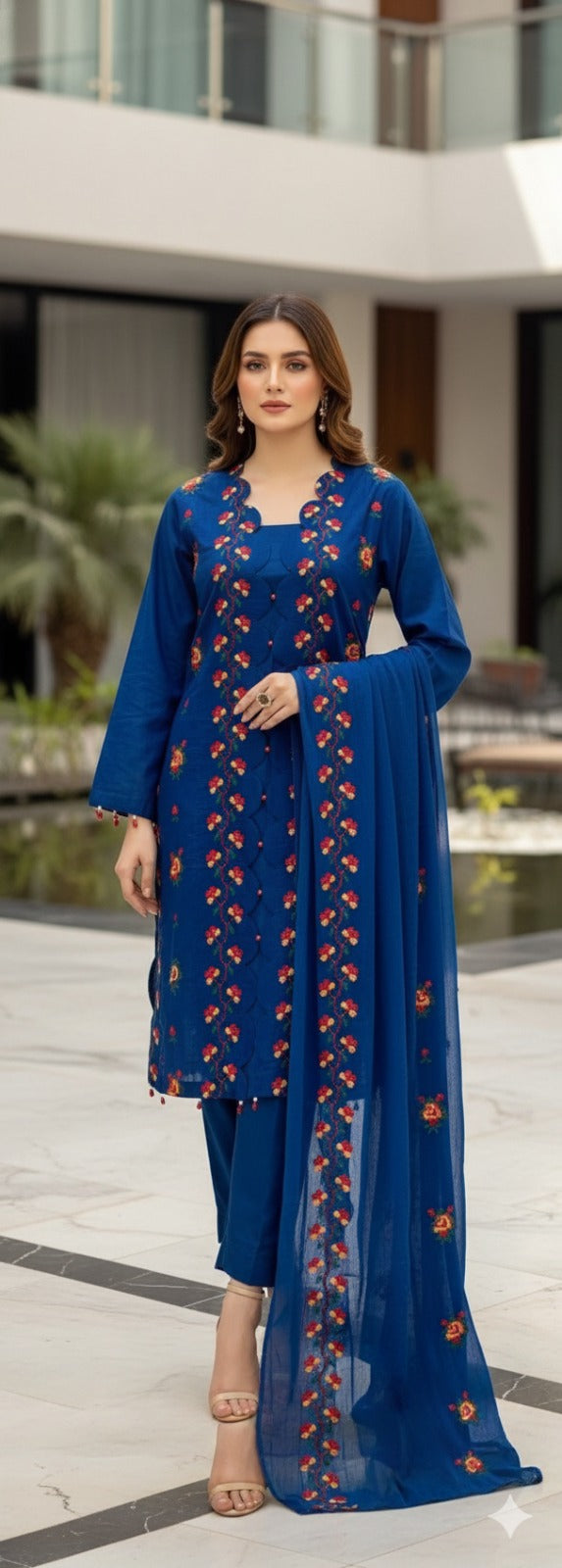 Luxury Embroidered lawn Ready To Ship