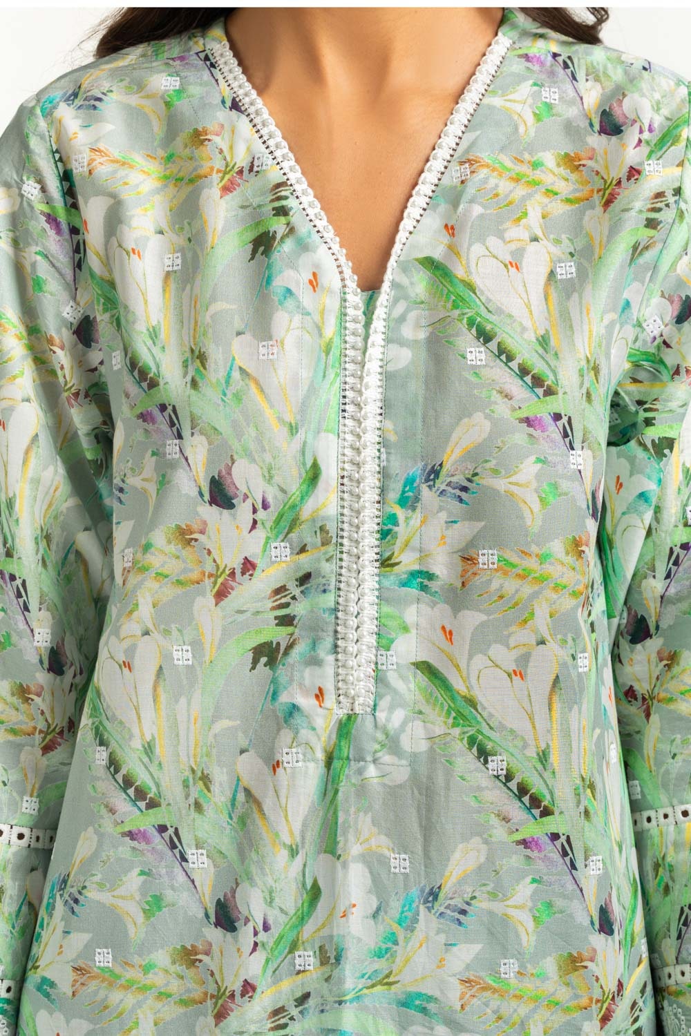 Gul Ahmed Embroidered Lawn Suit