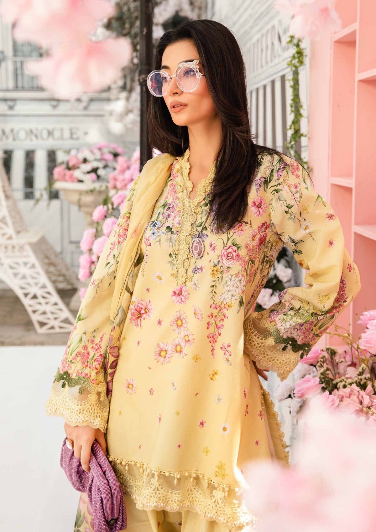 Maria. B. Embroidered Luxury Suit
