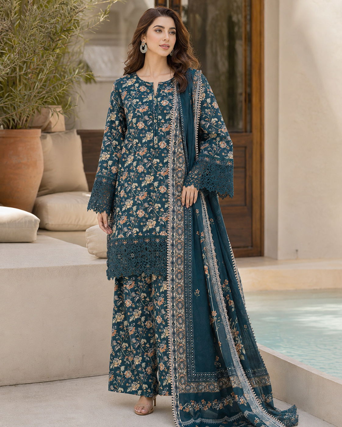 Sada Bahar Luxury Embroidered Lawn