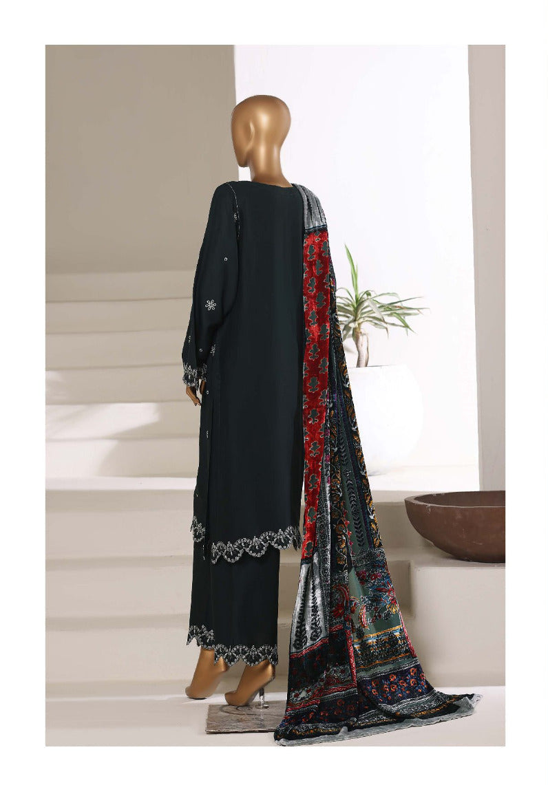 Sada Bahar Embroidered Viscose with Palachi Shawl
