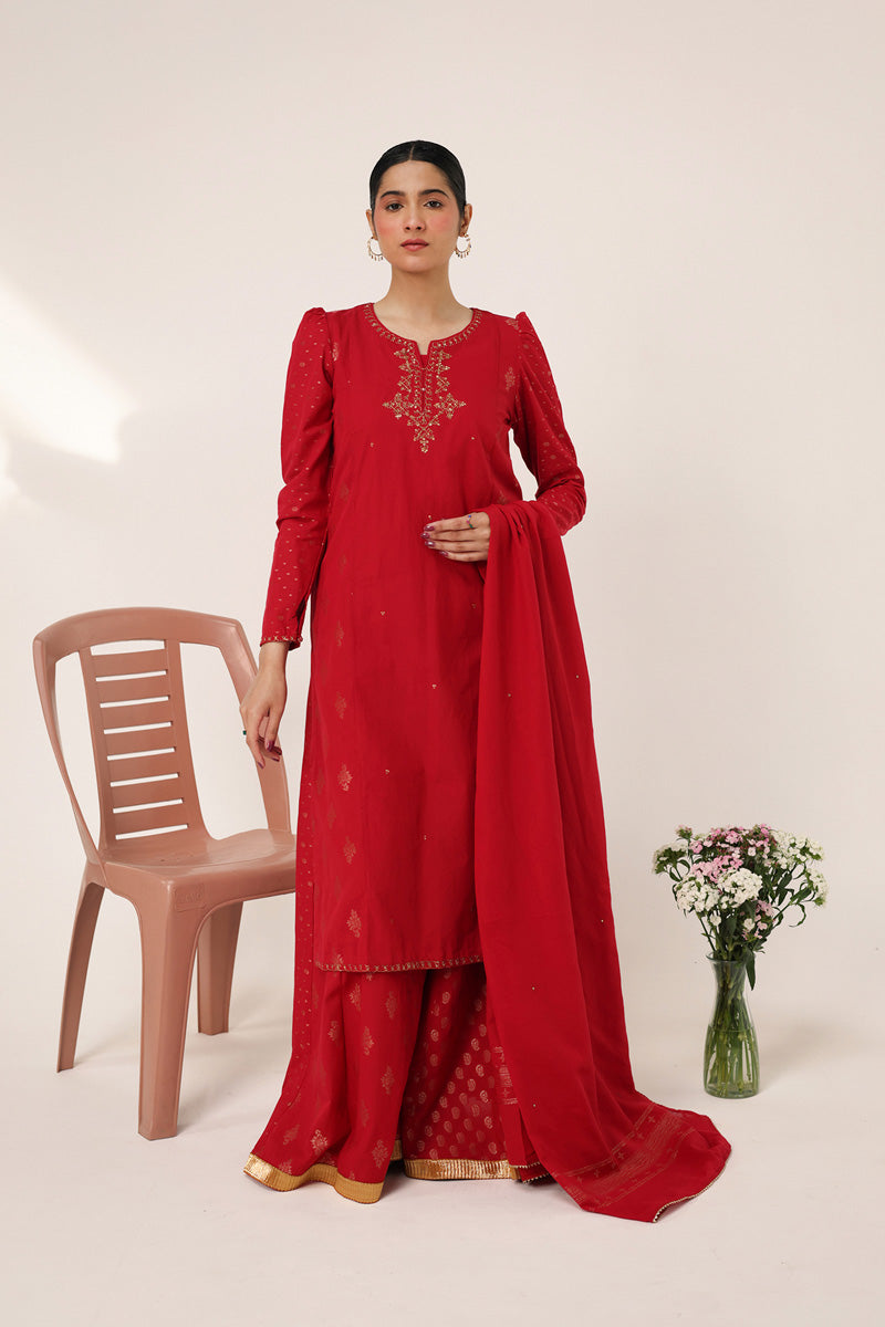 Cotton Jacquard embroidered Suit by Generation