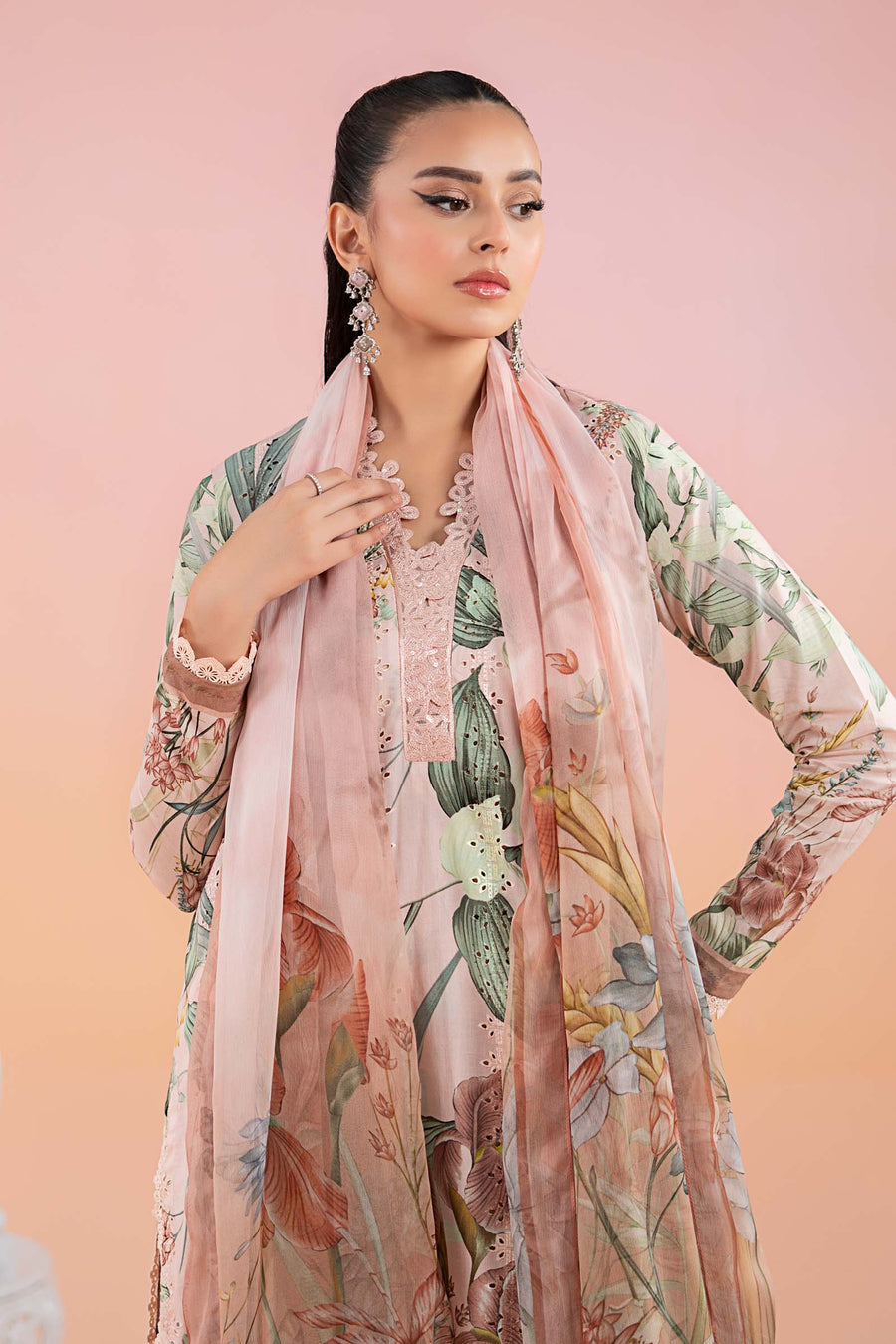 Maria. B. Embroidered Lawn Suit