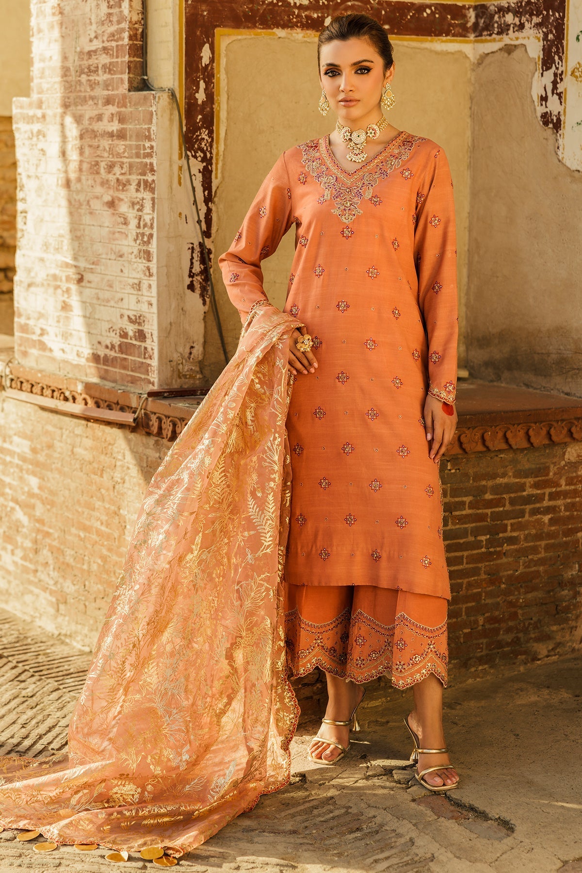 Charizma Luxury Embroidered Suit