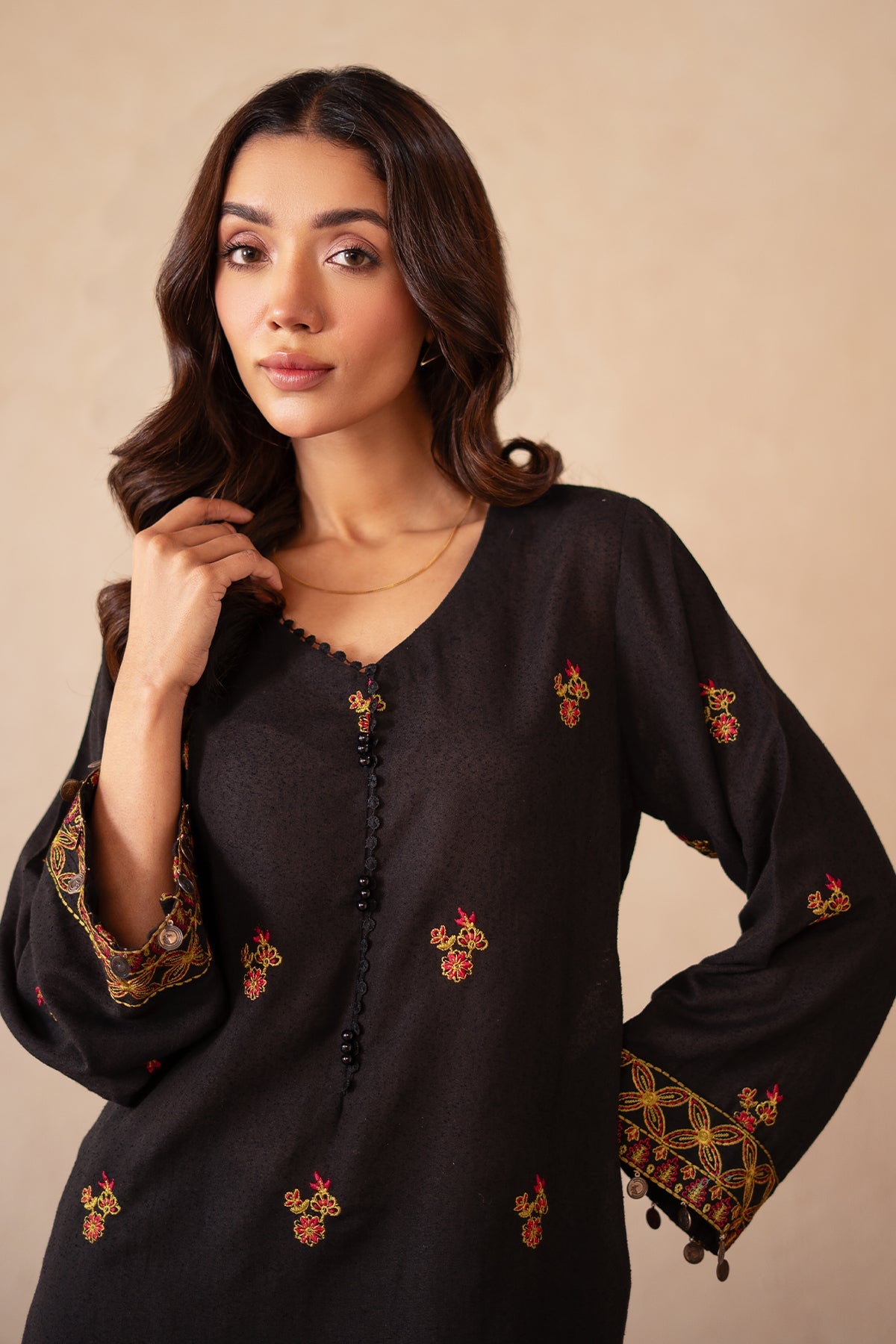 Charizma 2-PC Embroidered Suit